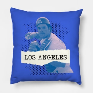 Mike Piazza Los Angeles Baseball 90s Nostalgia Minimalist Pillow