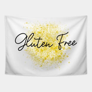 Yellow Gluten Free logo Tapestry