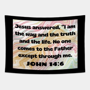 Bible Verse John 14:6 Tapestry