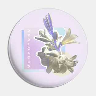 Soft flowers lilium print Pin