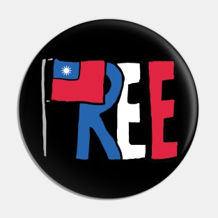 Free Taiwan Pin