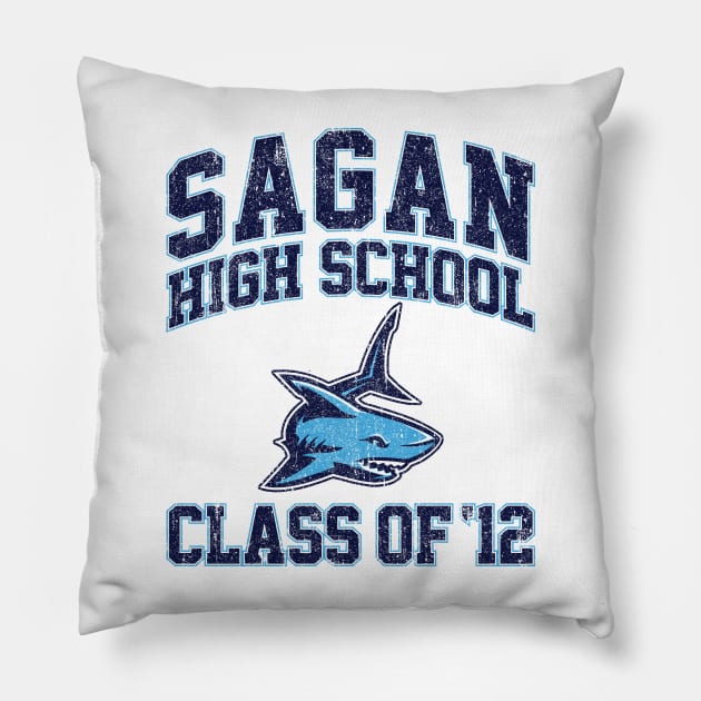 Sagan High School Class of 12 (Variant) Pillow by huckblade