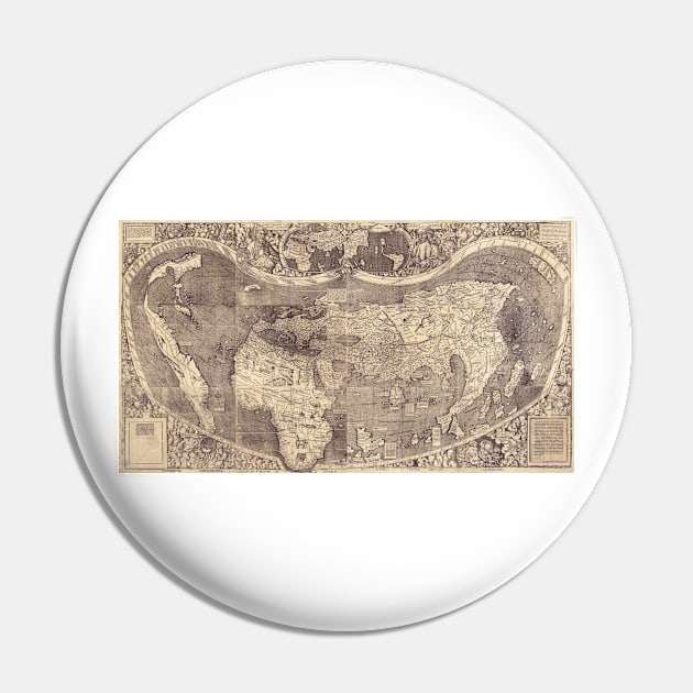 Early map of the world, with America (E056/0054) Pin by SciencePhoto