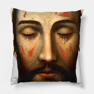 The Holy Face of Jesus Christ suffering martyrdom Pillow