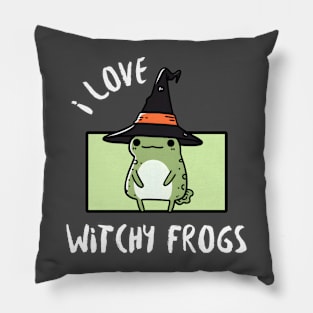 Witchy Frog Love Pillow