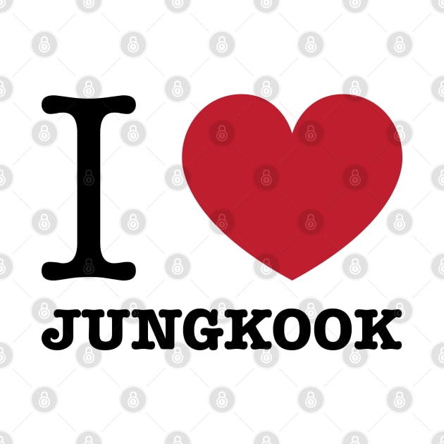 I love BTS Jungkook Morcaworks by Oricca