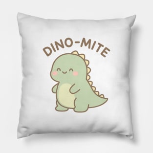 Dino-Mite! – Cute Kawaii Dinosaur Explosion of Cuteness Pillow