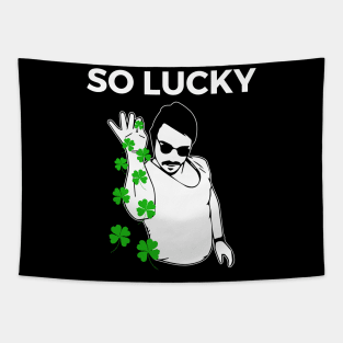 So Lucky Salt Bae Gift For St. Patrick's Day Tapestry