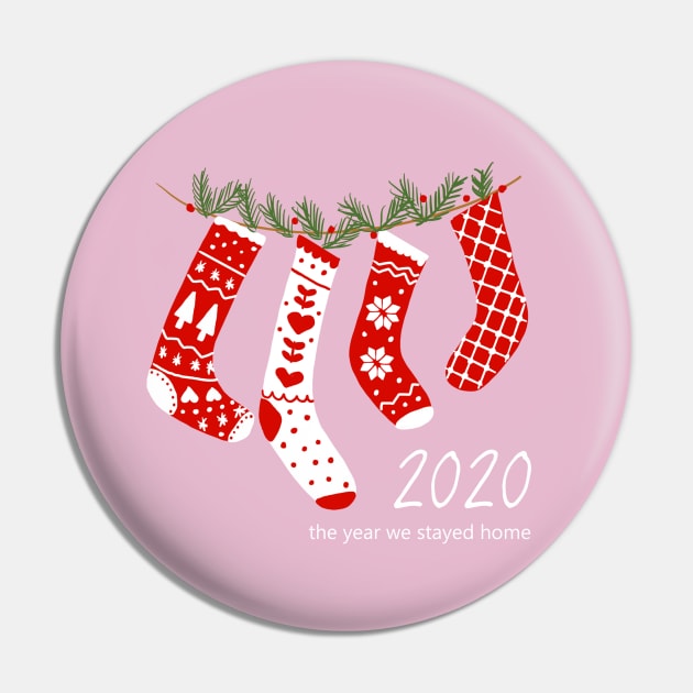 Christmas 2020 The Year We Stayed Home Pin by KathrinLegg