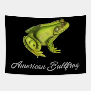 American Bullfrog Labeled Tapestry