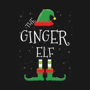 GINGER Elf Family Matching Christmas Group Funny Gift T-Shirt