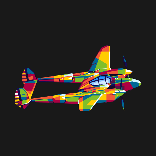 P-38 Lightning by wpaprint