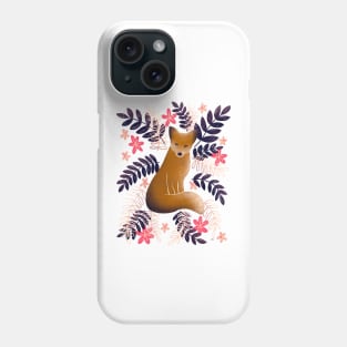 Modern Fox - Pink Phone Case