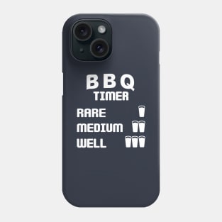 BBQ timer with beer glasses Phone Case