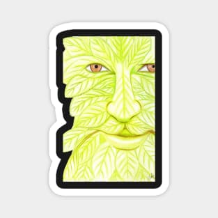 Man of the Forest, Green Man- Dark Green Magnet