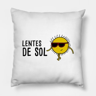 Lentes de Sol - Spanish Puns Collection Pillow