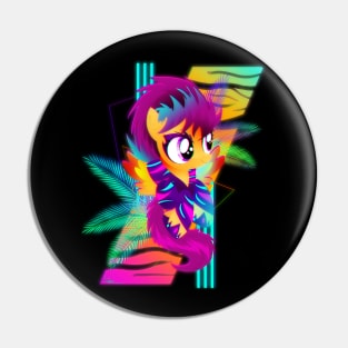 Synthwave Scootaloo Pin