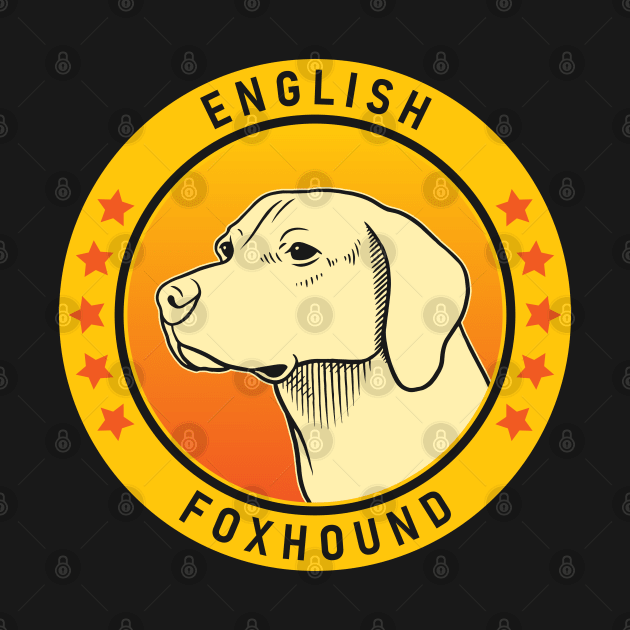 English Foxhound Dog Portrait by millersye