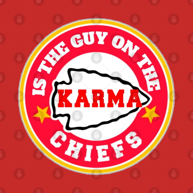 Karma is the guy on the chiefs | kansas chiefs inspired logo by Abril Victal