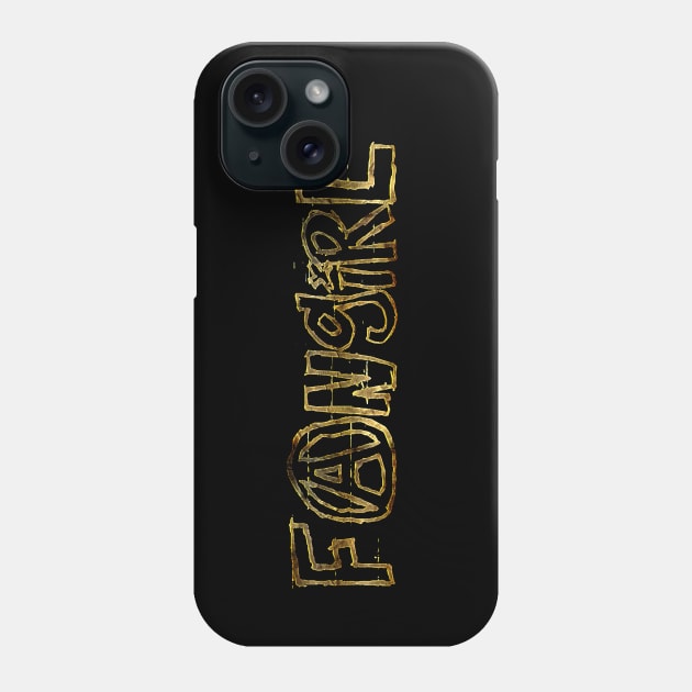 Fangirl (gold) Phone Case by Sinmara