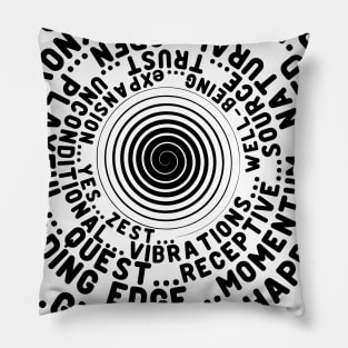 ABC FEEL GOOD Vortex Abraham-Hicks Inspired Typography Law of Attraction Pillow