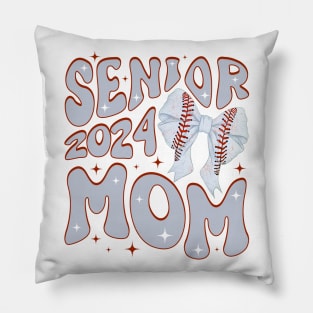 Senior 2024 softball Mom tee Friday Night Gift For Women Mother day Pillow