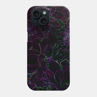 Black Panther Art - Flower Bouquet with Glowing Edges 27 Phone Case