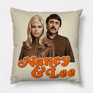 Nancy and Lee Folk Duo Pillow