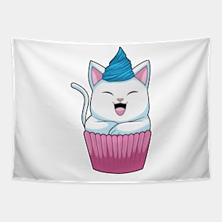 Cat Eating Muffin Tapestry