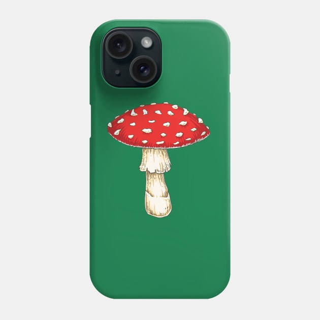 Fly Agaric Mushroom Phone Case by deepfuze