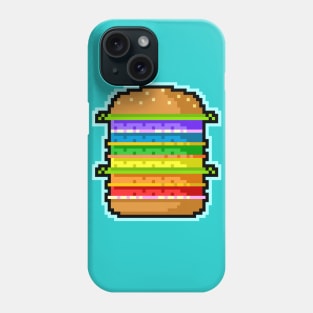 Pixel Hamburger Phone Case