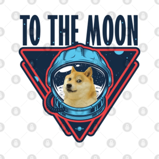 Doge coin to the moon by empathyhomey