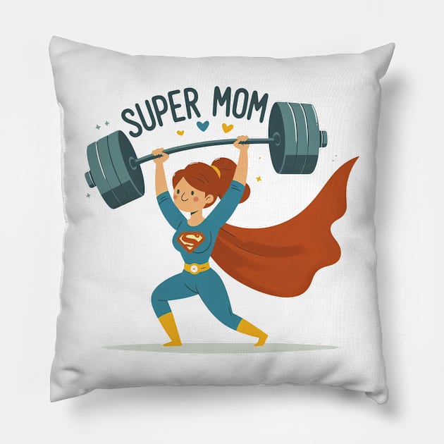 Invincible Super Mom Pillow by Cute&Brave