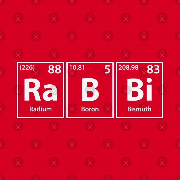 Rabbi (Ra-B-Bi) Periodic Elements Spelling by cerebrands