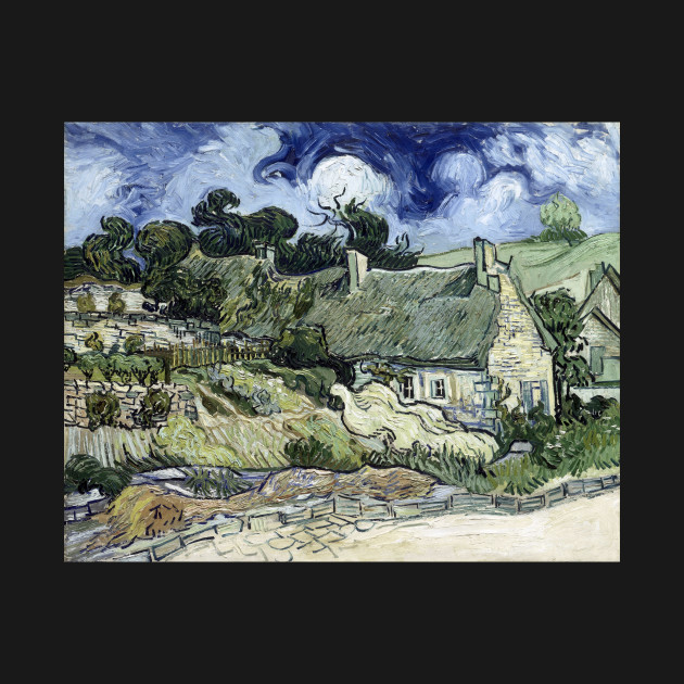 Disover Vincent van Gogh Thatched Cottage at Cordeville - Vincent Van Gogh - T-Shirt