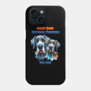 Dynamic Duo: Great Dane National Purebred Dog Phone Case