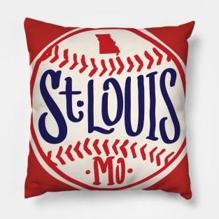 St. Louis Hand Drawn Script Design Pillow