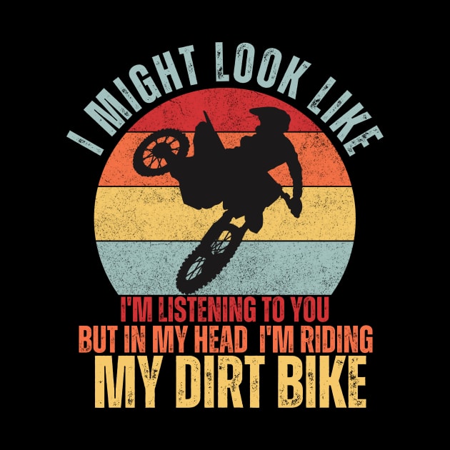 cool retro dirt biker motocross by mourad300