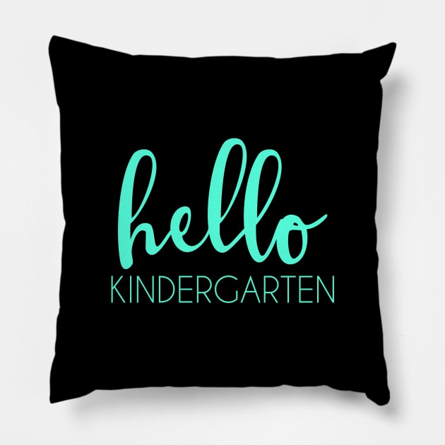 Hello Kindergarten Pillow by vintageinspired