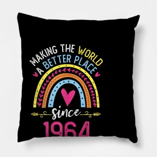 Making The World A Better Place Since 1964 60Th Birthday Pillow