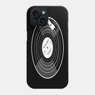 Vinyl record with stylus Phone Case