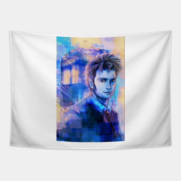 10th Doctor Tapestry by sempaiko