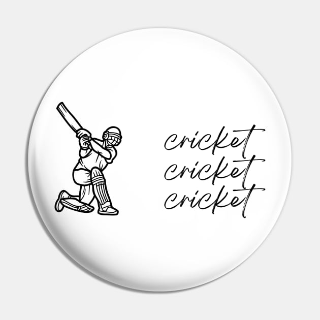 Cricket Cricket Cricket Pin by simpledesigns