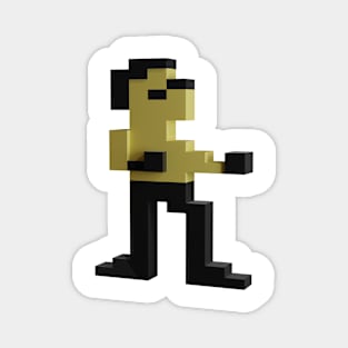 8-bit Bruce Lee Fighting in 3D Magnet