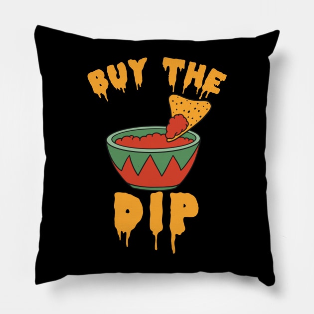 Buy The Dip - Crypto Hodl Btc Eth Doge Cryptocurrency To The Moon Pillow by isstgeschichte