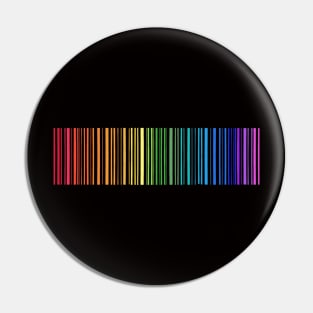 Rainbow Barcode Pin