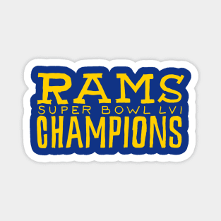 Los Angeles Raaaams 25 champions Magnet