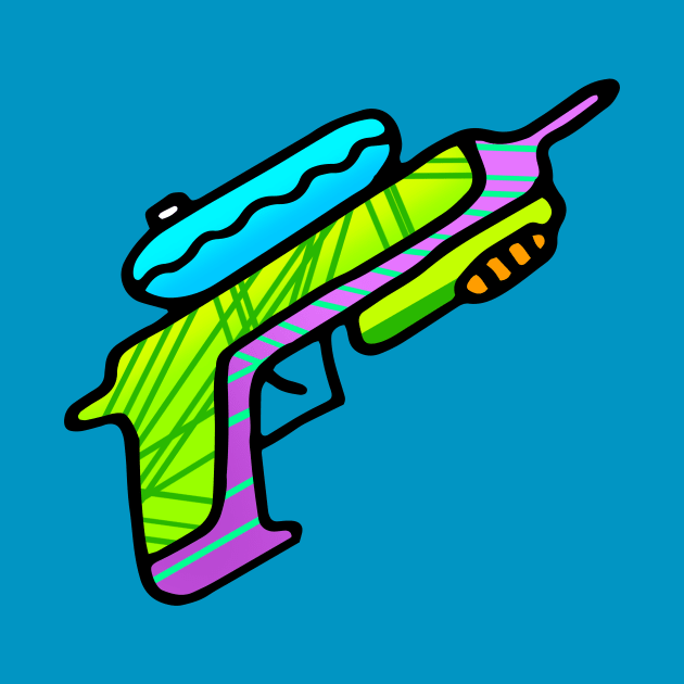 Retro Water Pistol Drawing by VANDERVISUALS