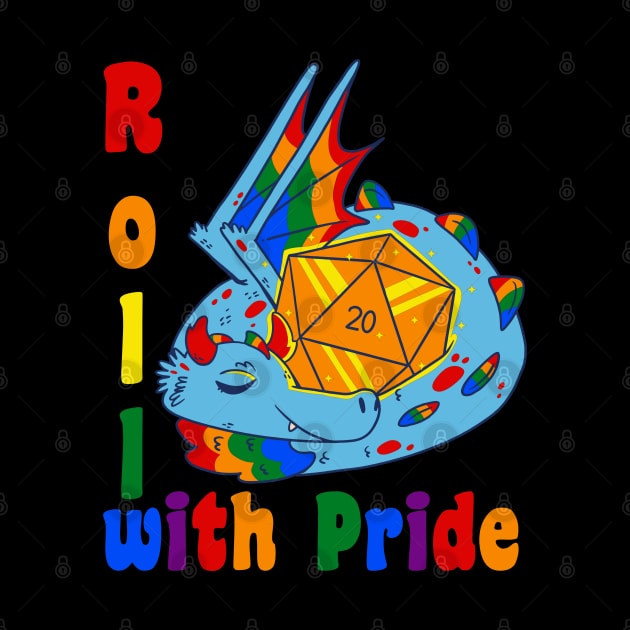 Roll with pride Gaymer LGTBQ Pride by Emmi Fox Designs