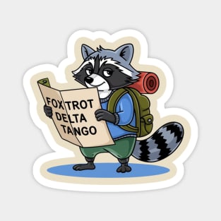 FDT Resist Raccoon, Anti Trump, National Parks Forest Service - Foxtrot Delta Tango Magnet